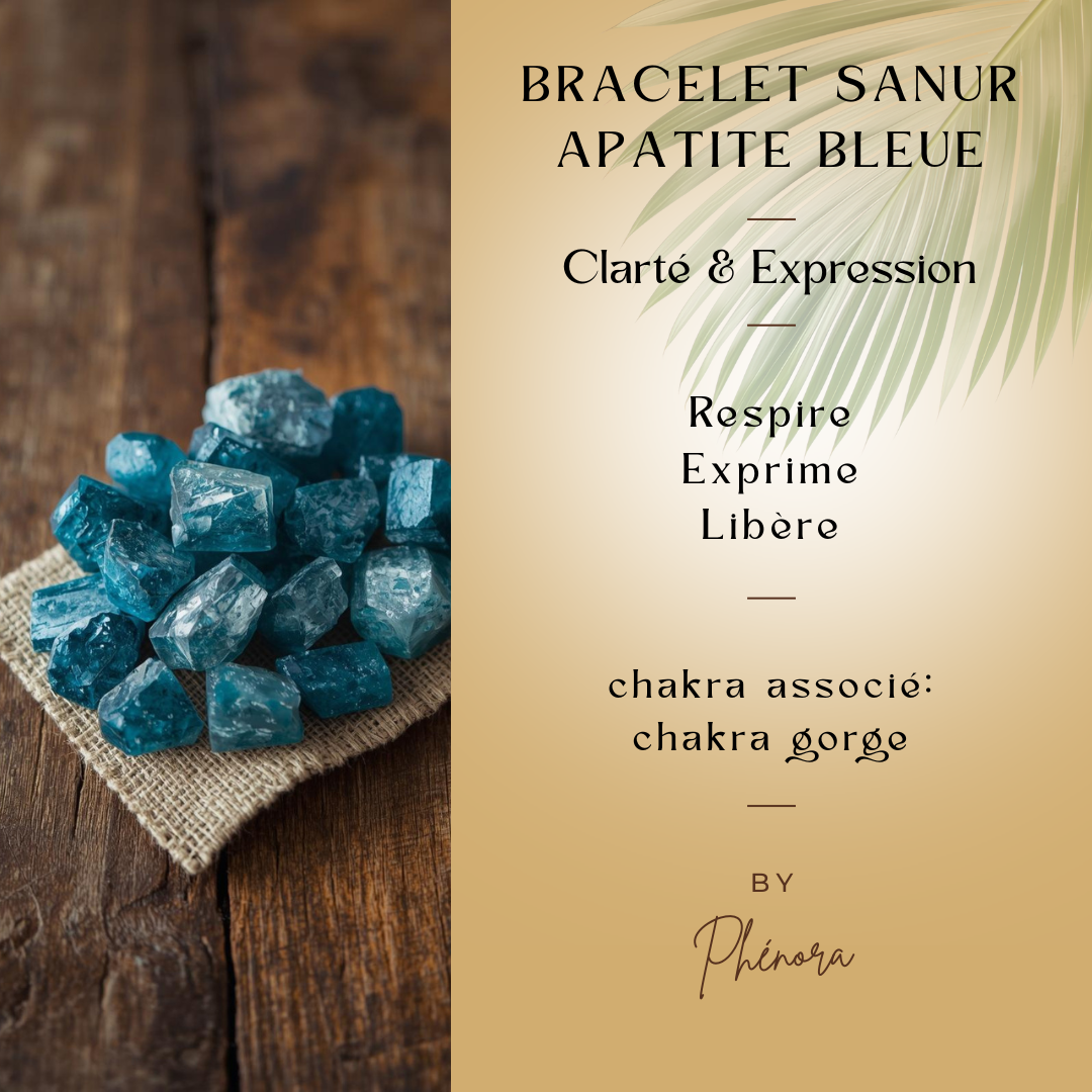Bracelet Sanur - Apatite bleue