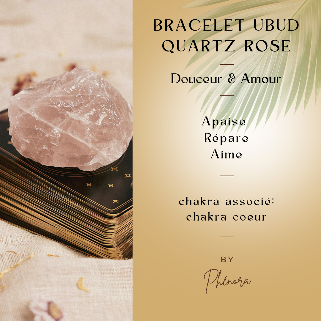 Bracelet Ubud - Quartz rose