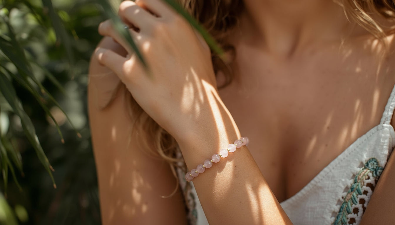 Bracelet Ubud - Quartz rose