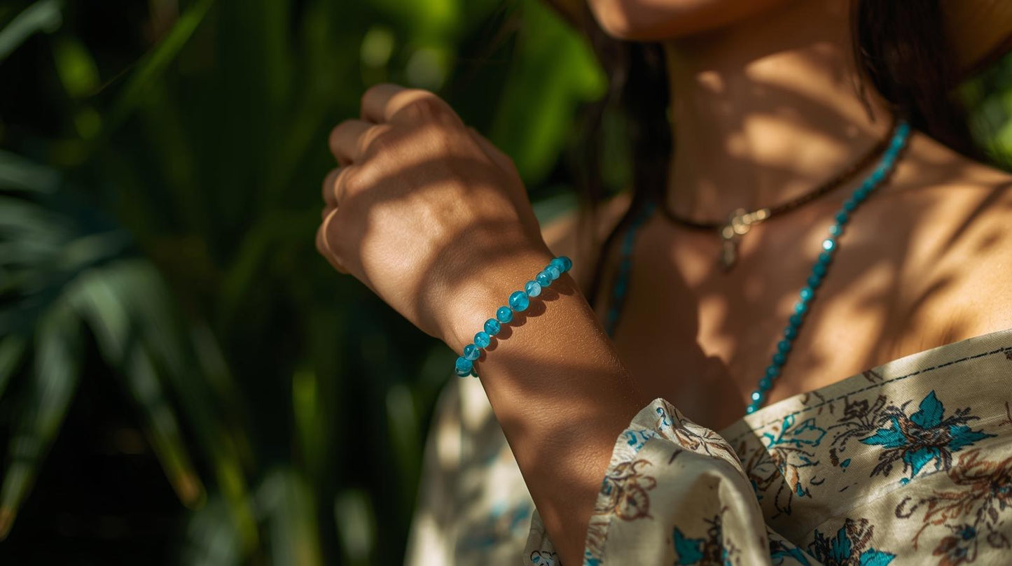 Bracelet Sanur - Apatite bleue